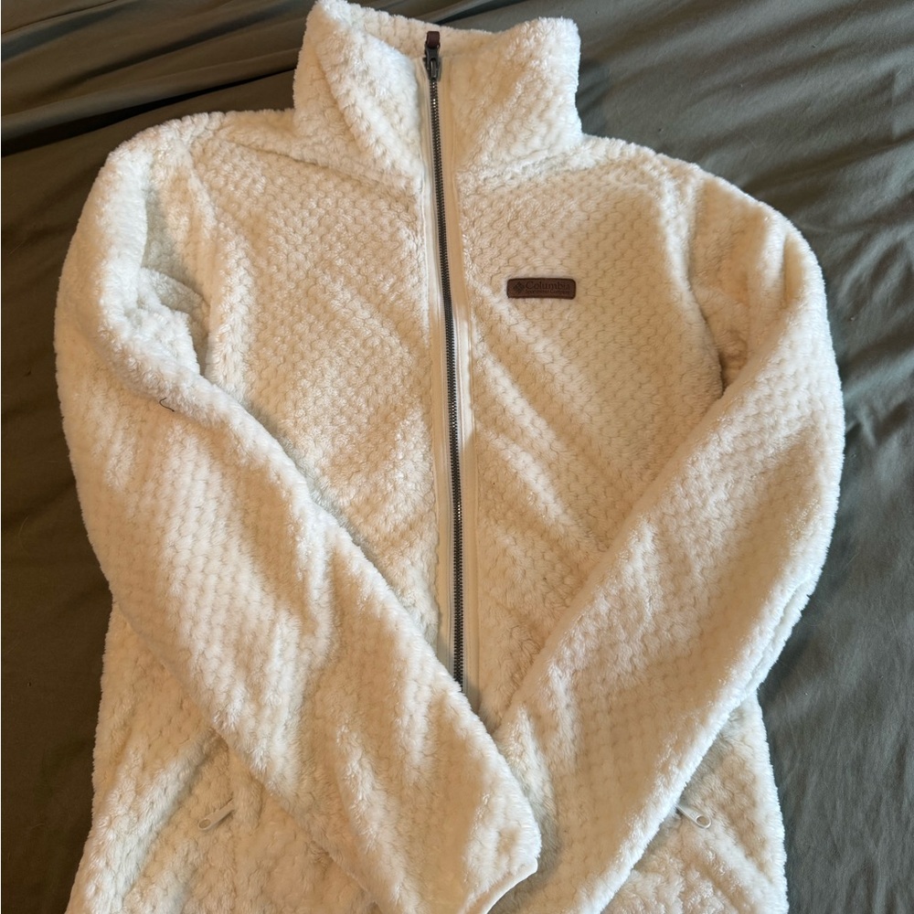 Columbia Cream Fleece Jacket